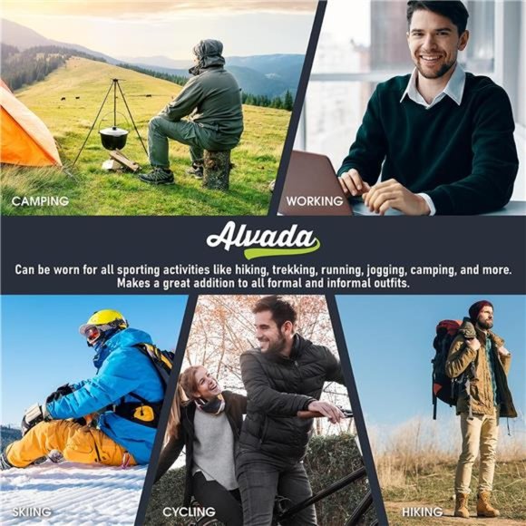 Alvada Warm Thermal Wool Socks for Winter Moisture Wicking and Breathable - Picture 7 of 7